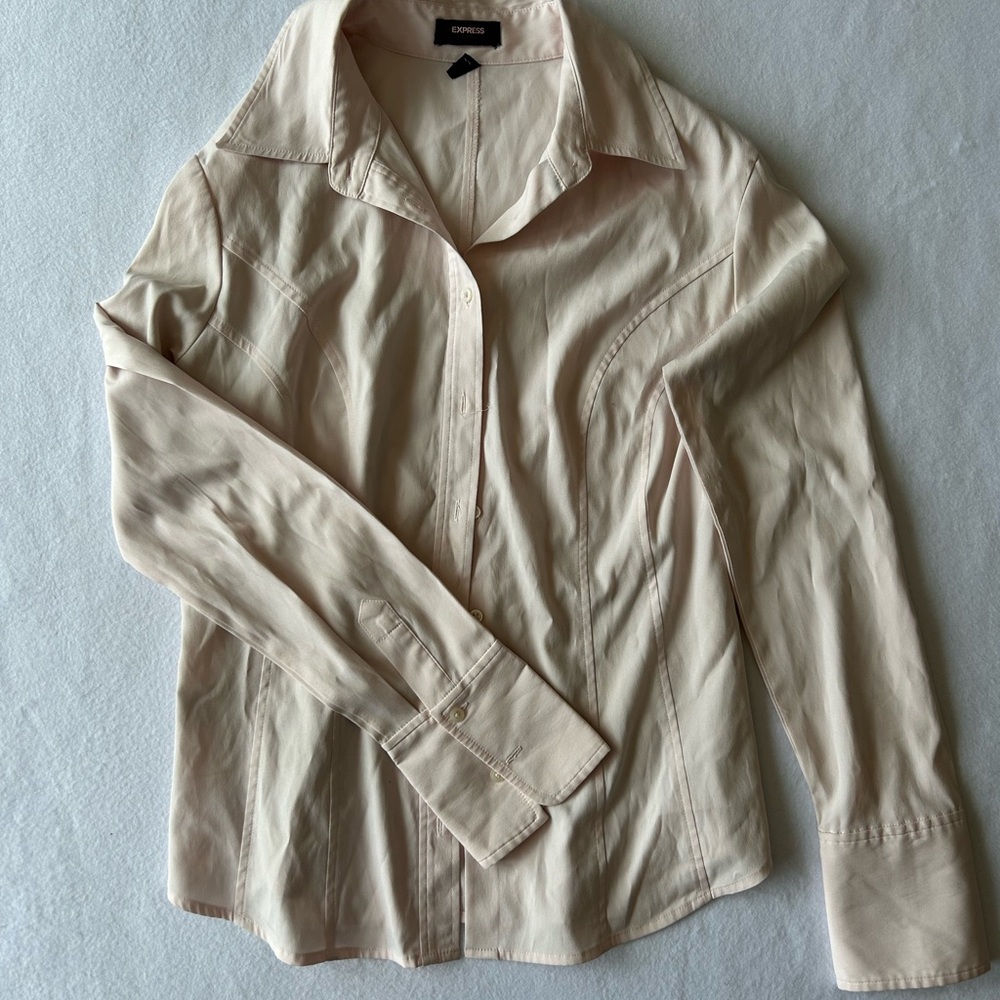 Baby Pink Button-Up Shirt
